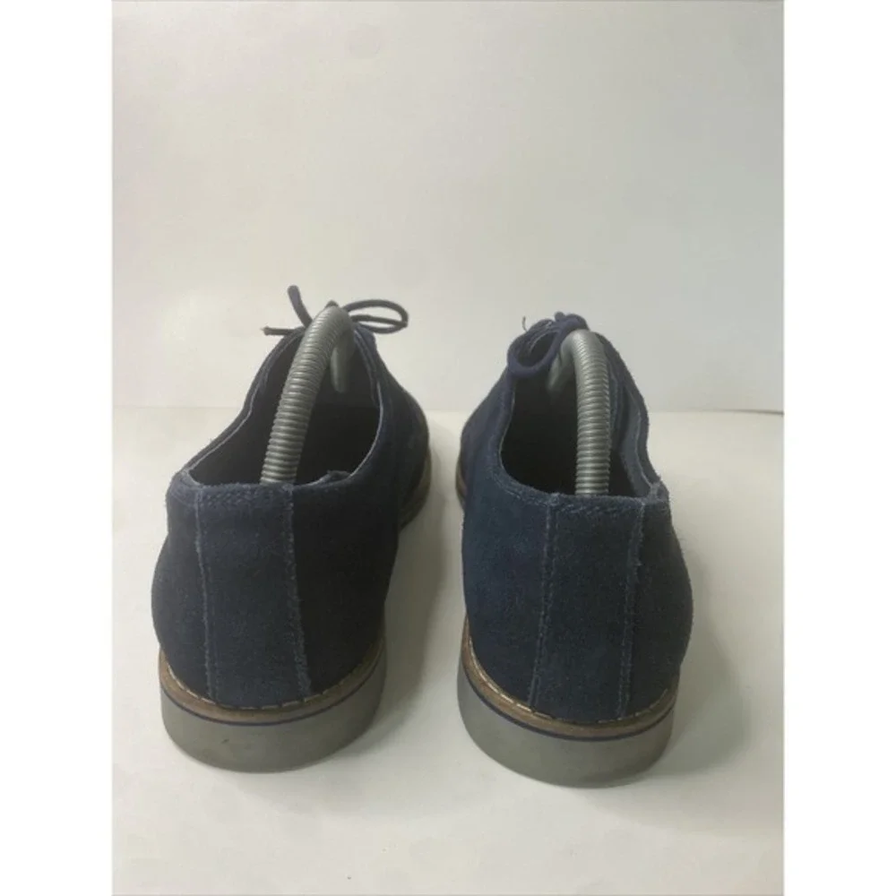 Mauro Alessi Men's Size 9 Oxford Style Dress Shoe. Very‎ Good. Navy Blue Lace Up